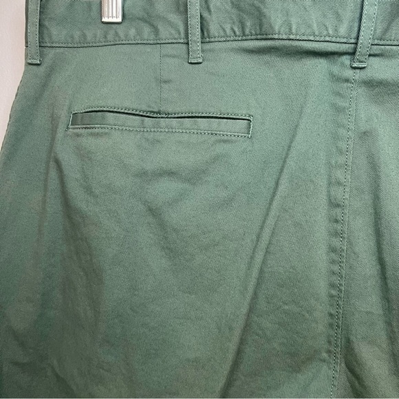 J Crew Men W38 L32 Flex Slim Pants Flat Front Green Tapered Leg Work Office - Picture 11 of 13